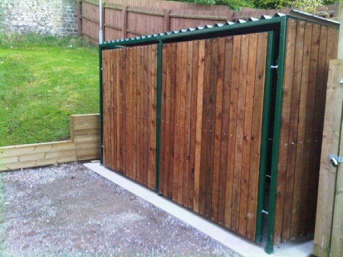 Image of a Wooden Cycle Shelters